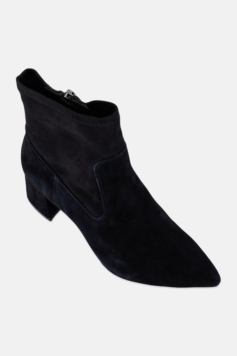 GEOX Women D Bigliana Zipper Closure Ankle Boots, Black - Image 1